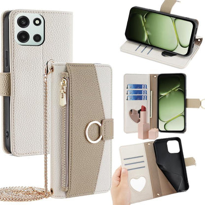 Crossbody Litchi Texture Leather Phone Case, For OnePlus 15T 5G, For OnePlus Turbo 6 / 6V, For OnePlus Ace 6, For OnePlus 15