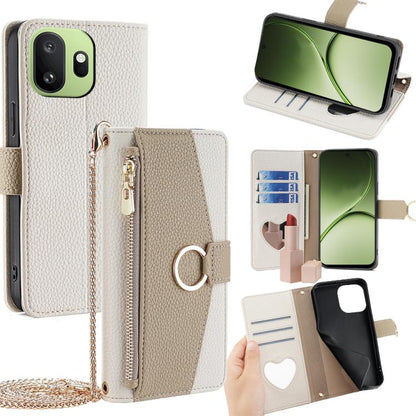 Crossbody Litchi Texture Leather Phone Case, For OnePlus 15T 5G, For OnePlus Turbo 6 / 6V, For OnePlus Ace 6, For OnePlus 15