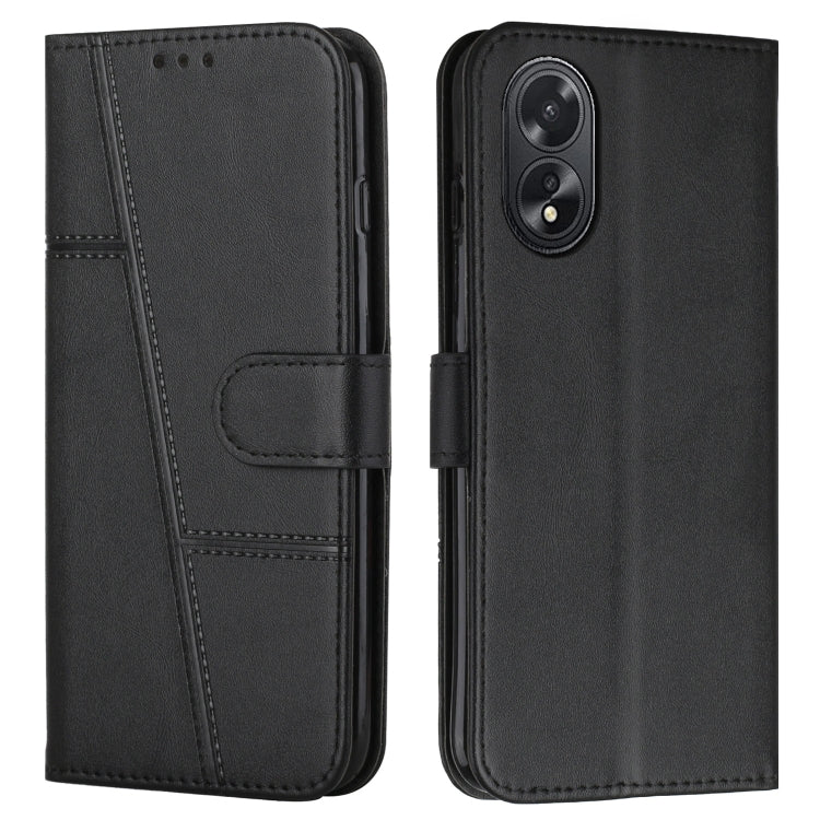 Stitching Calf Texture Buckle Leather Phone Case, For OPPO A38 / A18, For OPPO A58 / A78, For OPPO A79 5G, For OPPO A59 5G