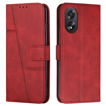 Stitching Calf Texture Buckle Leather Phone Case, For OPPO A38 / A18, For OPPO A58 / A78, For OPPO A79 5G, For OPPO A59 5G