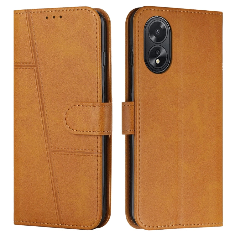 Stitching Calf Texture Buckle Leather Phone Case, For OPPO A38 / A18, For OPPO A58 / A78, For OPPO A79 5G, For OPPO A59 5G