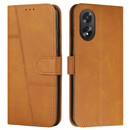 Stitching Calf Texture Buckle Leather Phone Case, For OPPO A38 / A18, For OPPO A58 / A78, For OPPO A79 5G, For OPPO A59 5G