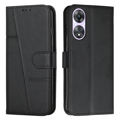 Stitching Calf Texture Buckle Leather Phone Case, For OPPO A38 / A18, For OPPO A58 / A78, For OPPO A79 5G, For OPPO A59 5G