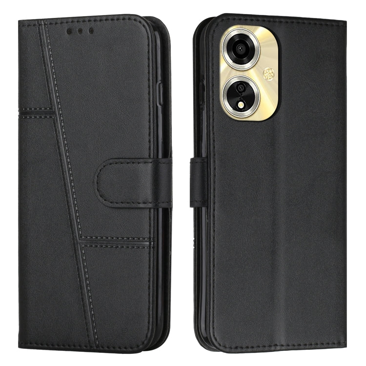 Stitching Calf Texture Buckle Leather Phone Case, For OPPO A38 / A18, For OPPO A58 / A78, For OPPO A79 5G, For OPPO A59 5G
