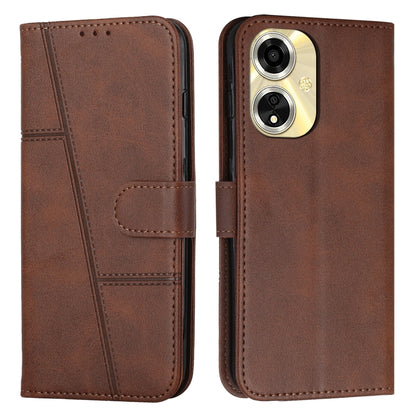 Stitching Calf Texture Buckle Leather Phone Case, For OPPO A38 / A18, For OPPO A58 / A78, For OPPO A79 5G, For OPPO A59 5G