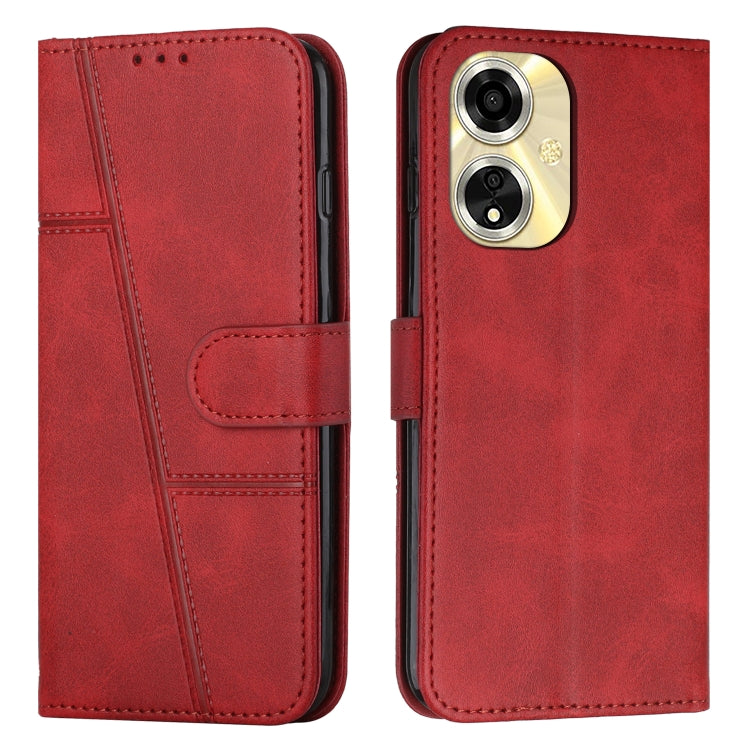 Stitching Calf Texture Buckle Leather Phone Case, For OPPO A38 / A18, For OPPO A58 / A78, For OPPO A79 5G, For OPPO A59 5G