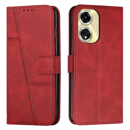 Stitching Calf Texture Buckle Leather Phone Case, For OPPO A38 / A18, For OPPO A58 / A78, For OPPO A79 5G, For OPPO A59 5G