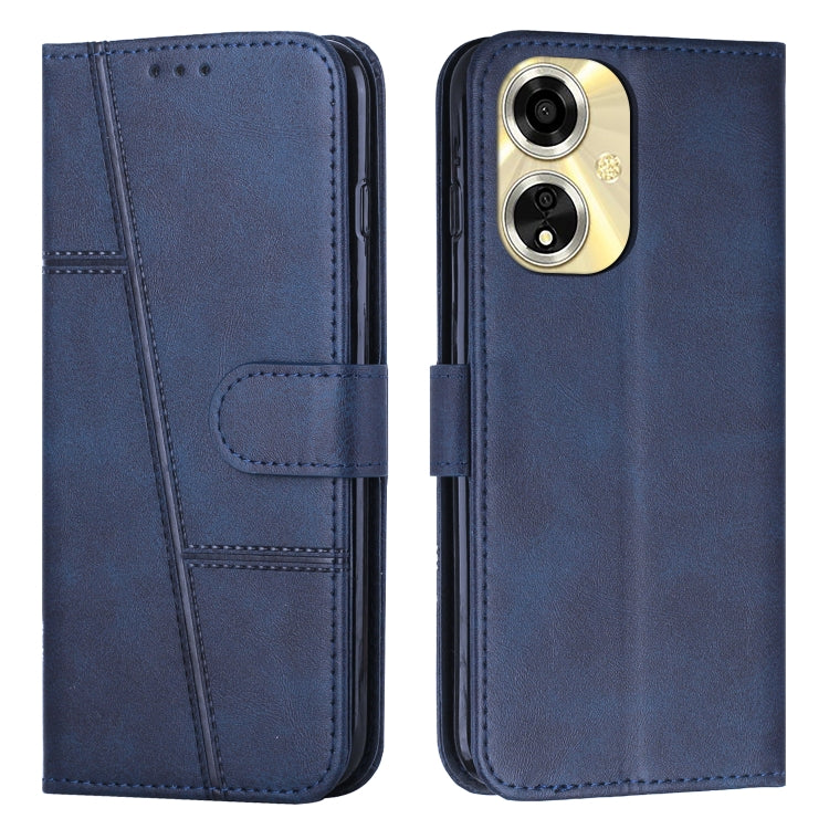 Stitching Calf Texture Buckle Leather Phone Case, For OPPO A38 / A18, For OPPO A58 / A78, For OPPO A79 5G, For OPPO A59 5G