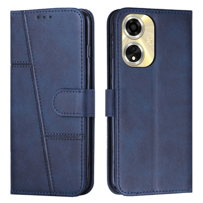Stitching Calf Texture Buckle Leather Phone Case, For OPPO A38 / A18, For OPPO A58 / A78, For OPPO A79 5G, For OPPO A59 5G