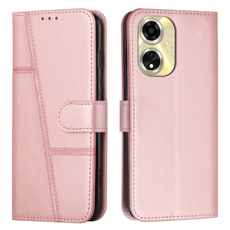 Stitching Calf Texture Buckle Leather Phone Case, For OPPO A38 / A18, For OPPO A58 / A78, For OPPO A79 5G, For OPPO A59 5G