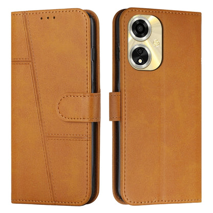 Stitching Calf Texture Buckle Leather Phone Case, For OPPO A38 / A18, For OPPO A58 / A78, For OPPO A79 5G, For OPPO A59 5G