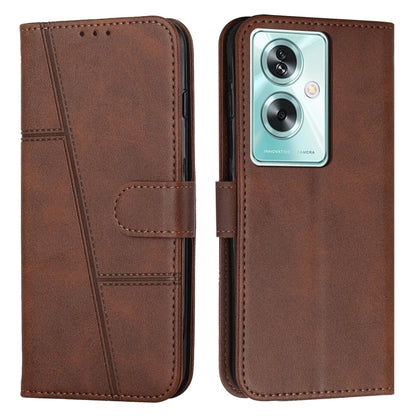 Stitching Calf Texture Buckle Leather Phone Case, For OPPO A38 / A18, For OPPO A58 / A78, For OPPO A79 5G, For OPPO A59 5G