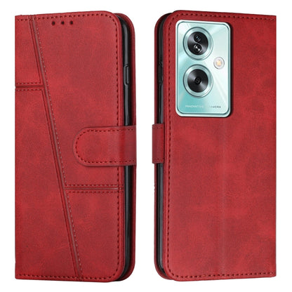 Stitching Calf Texture Buckle Leather Phone Case, For OPPO A38 / A18, For OPPO A58 / A78, For OPPO A79 5G, For OPPO A59 5G
