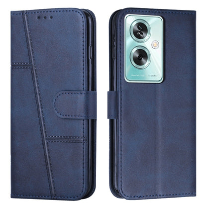 Stitching Calf Texture Buckle Leather Phone Case, For OPPO A38 / A18, For OPPO A58 / A78, For OPPO A79 5G, For OPPO A59 5G