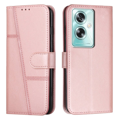 Stitching Calf Texture Buckle Leather Phone Case, For OPPO A38 / A18, For OPPO A58 / A78, For OPPO A79 5G, For OPPO A59 5G