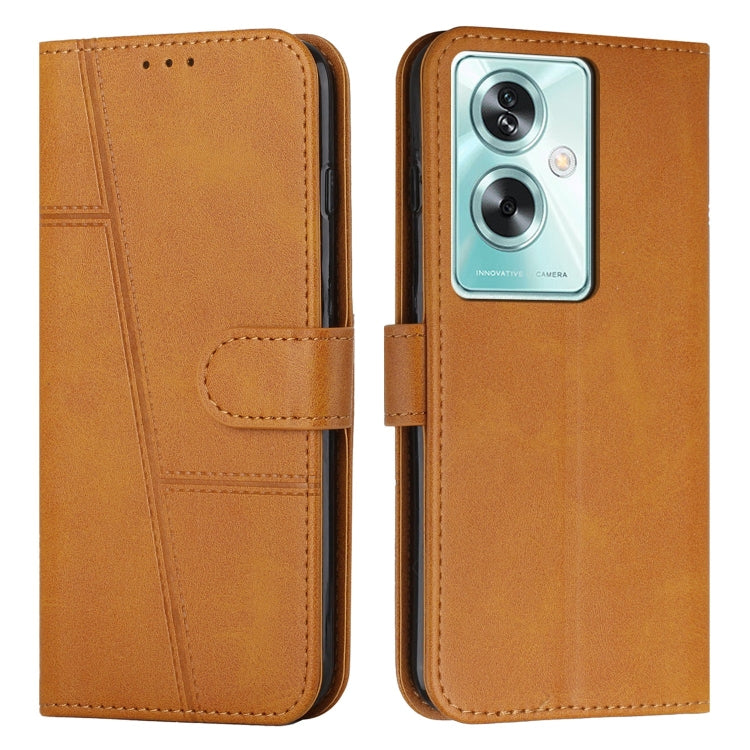 Stitching Calf Texture Buckle Leather Phone Case, For OPPO A38 / A18, For OPPO A58 / A78, For OPPO A79 5G, For OPPO A59 5G