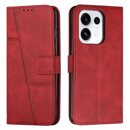 Stitching Calf Texture Buckle Leather Phone Case, For OPPO Reno16 F / Reno16 FS 5G, For OPPO Reno16 / Reno16 Pro 5G Global, For OPPO Reno15 F 5G Global, For OPPO Reno15 Pro Max 5G Global