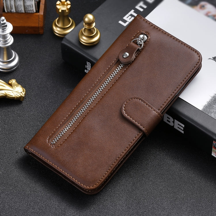 Fashion Calf Texture Zipper Horizontal Flip Leather Case with Stand & Card Slots & Wallet Function, For Xiaomi Mi Note 10 Lite, For Xiaomi Redmi Note 9 / 10X 5G