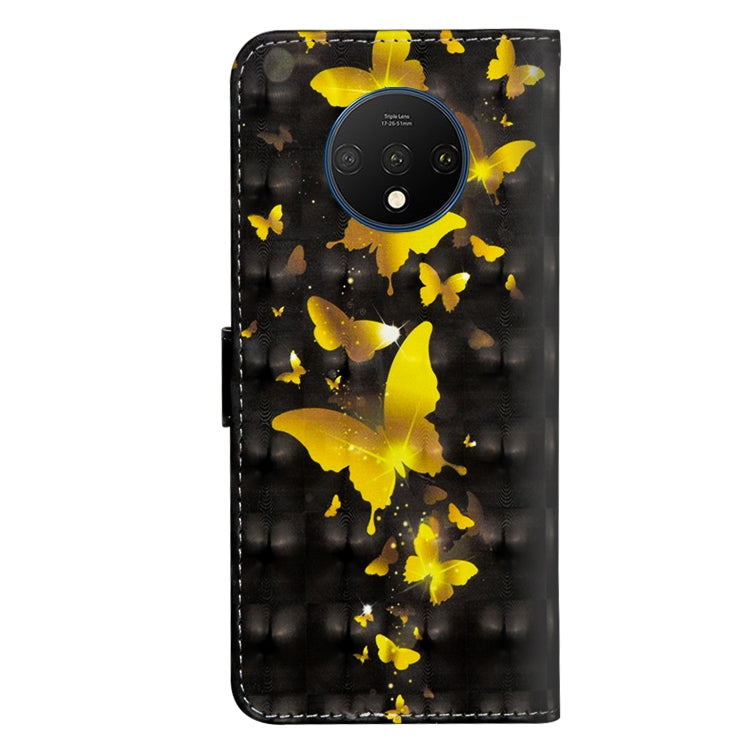 3D Painting Pattern Horizontal Flip TPU + PU Leather Case with Holder & Card Slots & Wallet, For OnePlus 7T