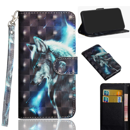 3D Painting Pattern Horizontal Flip TPU + PU Leather Case with Holder & Card Slots & Wallet, For OnePlus 7T