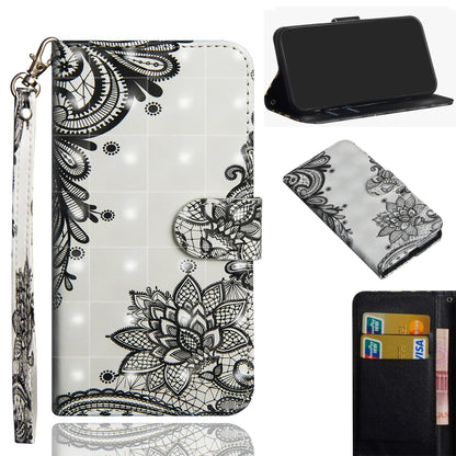 3D Painting Pattern Horizontal Flip TPU + PU Leather Case with Holder & Card Slots & Wallet, For OnePlus 7T