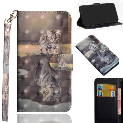 3D Painting Pattern Horizontal Flip TPU + PU Leather Case with Holder & Card Slots & Wallet, For OnePlus 7T
