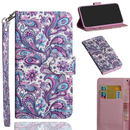 3D Painting Pattern Horizontal Flip TPU + PU Leather Case with Holder & Card Slots & Wallet, For OnePlus 7T