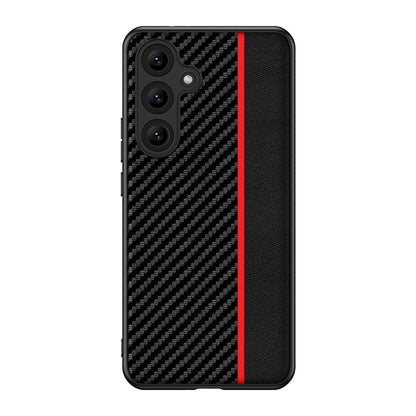 Ultra-thin Carbon Fiber Texture Splicing Phone Case, For Samsung Galaxy S26+ 5G, For Samsung Galaxy S26 Ultra 5G, For Samsung Galaxy S26 5G, For Samsung Galaxy S25 FE 5G, For Samsung Galaxy S25 5G, For Samsung Galaxy S25+ 5G                            ...