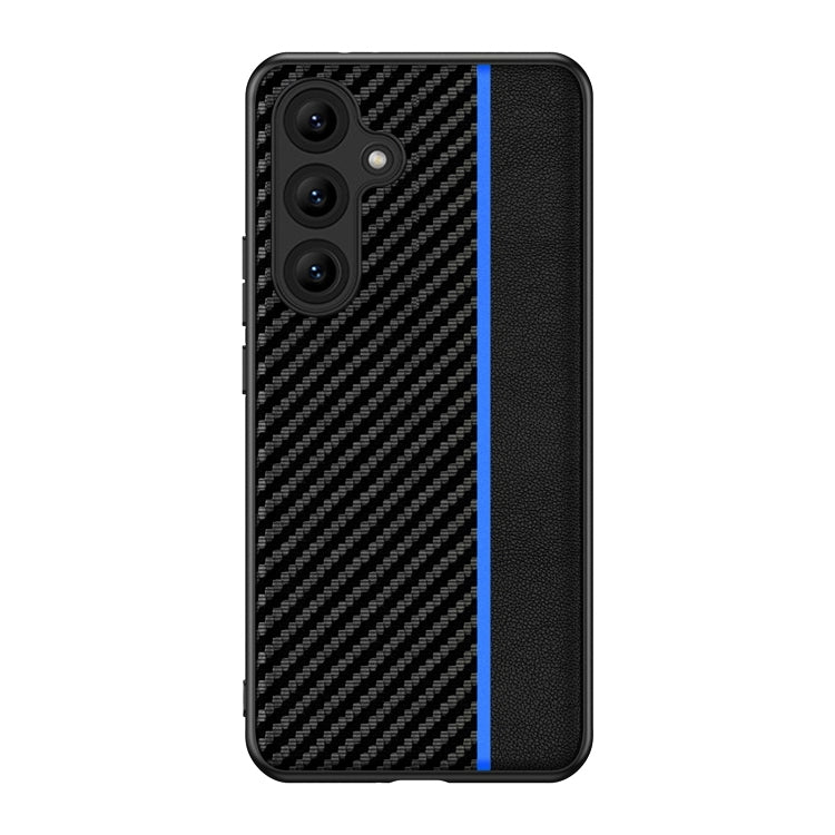 Ultra-thin Carbon Fiber Texture Splicing Phone Case, For Samsung Galaxy S26+ 5G, For Samsung Galaxy S26 Ultra 5G, For Samsung Galaxy S26 5G, For Samsung Galaxy S25 FE 5G, For Samsung Galaxy S25 5G, For Samsung Galaxy S25+ 5G                            ...