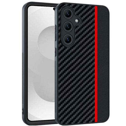 Ultra-thin Carbon Fiber Texture Splicing Phone Case, For Samsung Galaxy S26+ 5G, For Samsung Galaxy S26 Ultra 5G, For Samsung Galaxy S26 5G, For Samsung Galaxy S25 FE 5G, For Samsung Galaxy S25 5G, For Samsung Galaxy S25+ 5G                            ...