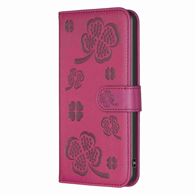 Four-leaf Embossed Leather Phone Case, For OPPO A17, For OPPO A57 4G, For OPPO A96 5G / Reno7 Z, For OPPO A76 5G / A36 4G