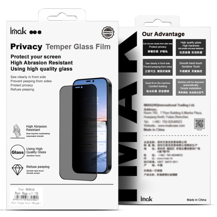 imak HD Full Screen Anti-spy Tempered Glass Protective Film, For iPhone 16e, For iPhone 15 Pro Max, For iPhone 15 Pro, For iPhone 15 Plus, For iPhone 15