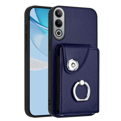 Organ Card Bag Ring Holder PU Phone Case, For OnePlus Nord 4, For OnePlus Nord CE4, For OnePlus Nord CE 3 Lite