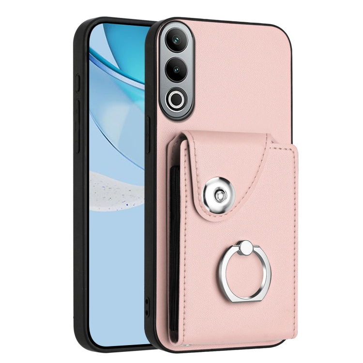 Organ Card Bag Ring Holder PU Phone Case, For OnePlus Nord 4, For OnePlus Nord CE4, For OnePlus Nord CE 3 Lite