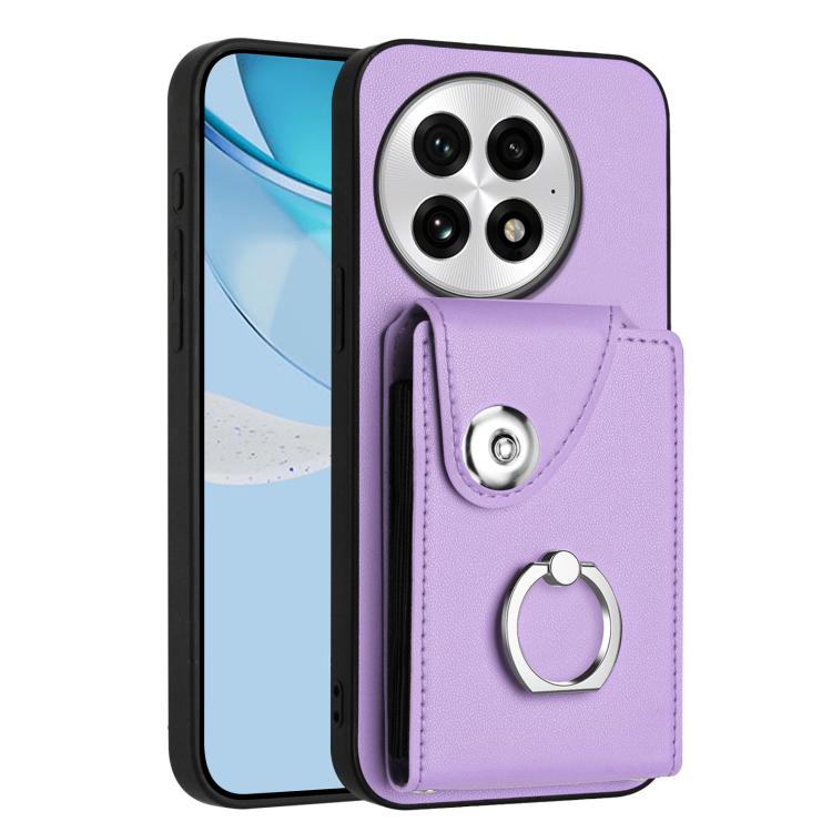 Organ Card Bag Ring Holder PU Phone Case, For OnePlus Nord CE4 Lite 5G / OPPO K12x, For OnePlus 13T, For OnePlus Ace 5 / 5 Pro / 13R, For OnePlus 13 5G