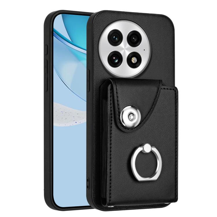 Organ Card Bag Ring Holder PU Phone Case, For OnePlus Nord CE4 Lite 5G / OPPO K12x, For OnePlus 13T, For OnePlus Ace 5 / 5 Pro / 13R, For OnePlus 13 5G