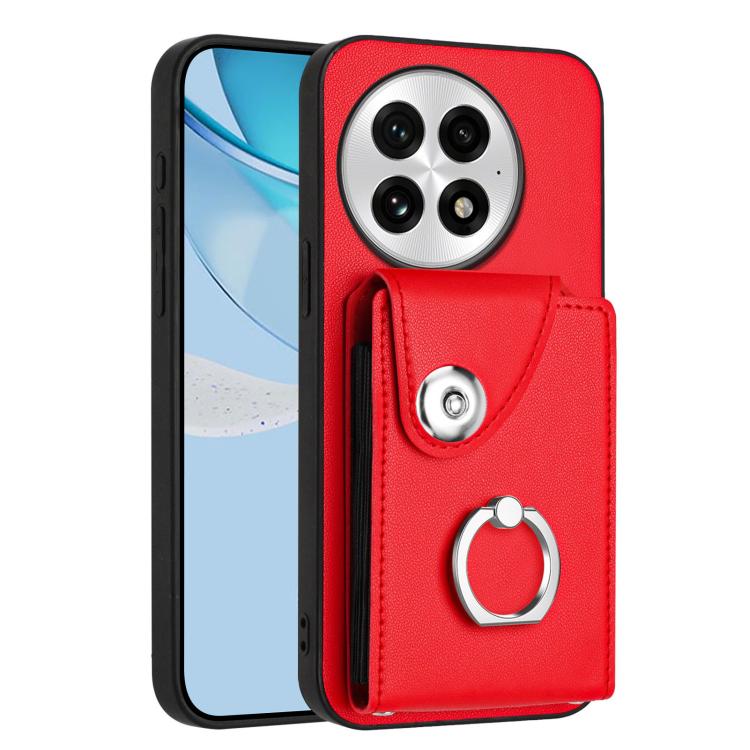 Organ Card Bag Ring Holder PU Phone Case, For OnePlus Nord CE4 Lite 5G / OPPO K12x, For OnePlus 13T, For OnePlus Ace 5 / 5 Pro / 13R, For OnePlus 13 5G