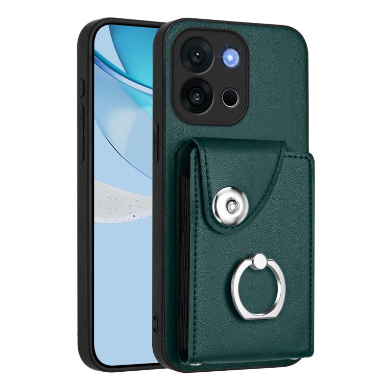 Organ Card Bag Ring Holder PU Phone Case, For OnePlus Nord CE4 Lite 5G / OPPO K12x, For OnePlus 13T, For OnePlus Ace 5 / 5 Pro / 13R, For OnePlus 13 5G