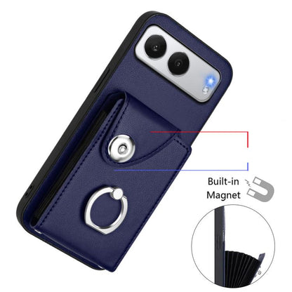 Organ Card Bag Ring Holder PU Phone Case, For OnePlus Nord 4, For OnePlus Nord CE4, For OnePlus Nord CE 3 Lite