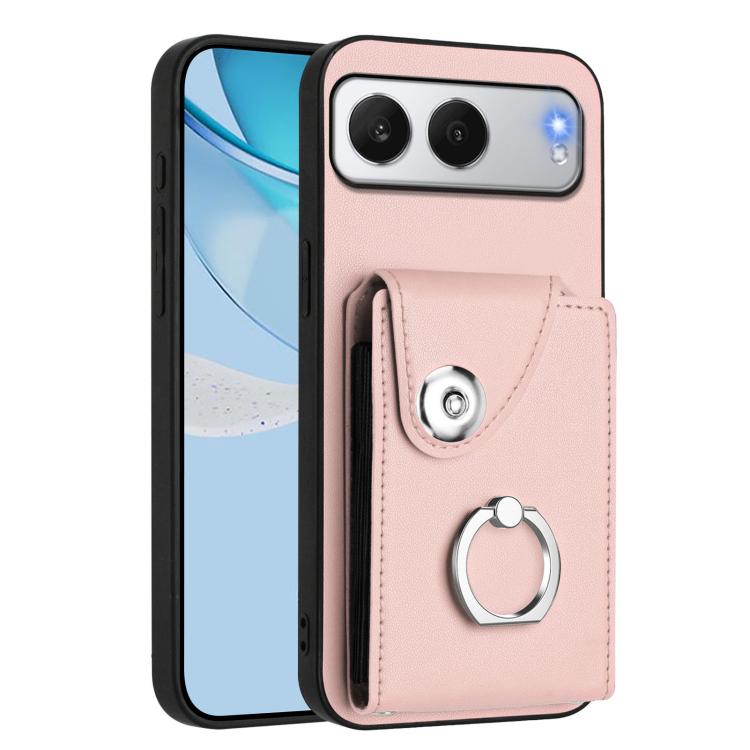 Organ Card Bag Ring Holder PU Phone Case, For OnePlus Nord 4, For OnePlus Nord CE4, For OnePlus Nord CE 3 Lite