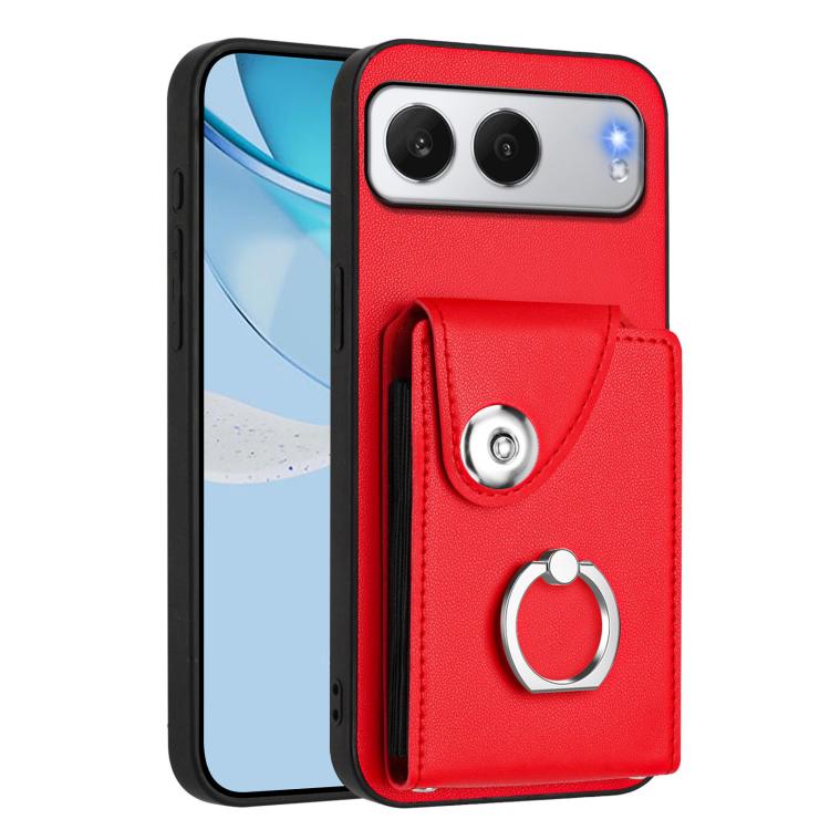 Organ Card Bag Ring Holder PU Phone Case, For OnePlus Nord 4, For OnePlus Nord CE4, For OnePlus Nord CE 3 Lite