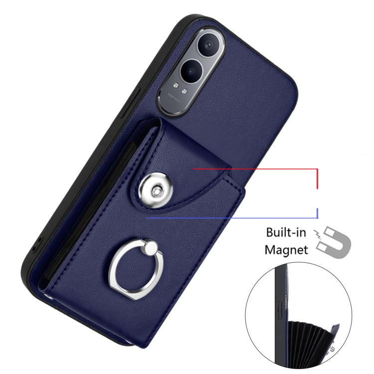 Organ Card Bag Ring Holder PU Phone Case, For OnePlus Nord CE4 Lite 5G / OPPO K12x, For OnePlus 13T, For OnePlus Ace 5 / 5 Pro / 13R, For OnePlus 13 5G