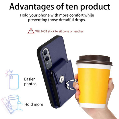 Organ Card Bag Ring Holder PU Phone Case, For OnePlus Nord CE4 Lite 5G / OPPO K12x, For OnePlus 13T, For OnePlus Ace 5 / 5 Pro / 13R, For OnePlus 13 5G