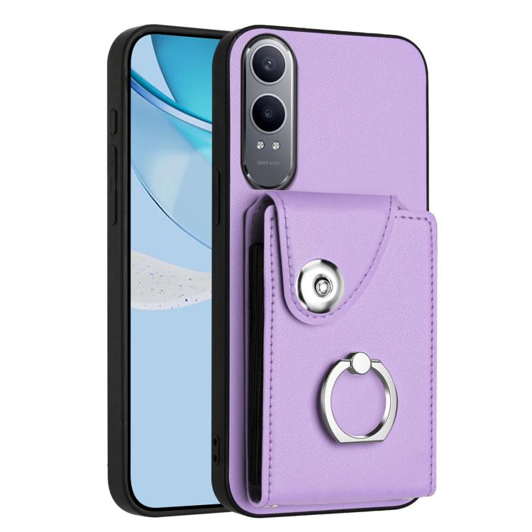 Organ Card Bag Ring Holder PU Phone Case, For OnePlus Nord CE4 Lite 5G / OPPO K12x, For OnePlus 13T, For OnePlus Ace 5 / 5 Pro / 13R, For OnePlus 13 5G