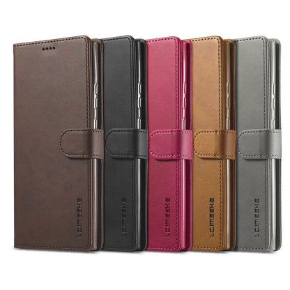 LC.IMEEKE Calf Texture Horizontal Flip Leather Case, with Holder & Card Slots & Wallet, For Xiaomi Redmi 9, For Samsung Galaxy A21s, For Samsung Galaxy Note 20, For Samsung Galaxy Note 20 Ultra, For Xiaomi Redmi Note 9