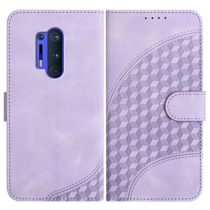 Elephant Head Embossed Phone Leather Case with Lanyard, For OnePlus 8 Pro