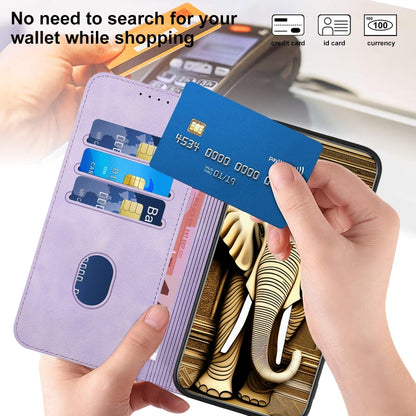 Elephant Head Embossed Phone Leather Case with Lanyard, For OnePlus 8 Pro
