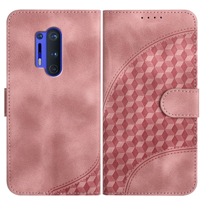Elephant Head Embossed Phone Leather Case with Lanyard, For OnePlus 8 Pro