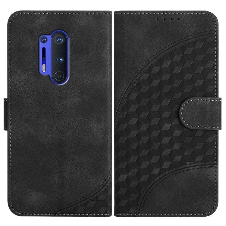 Elephant Head Embossed Phone Leather Case with Lanyard, For OnePlus 8 Pro