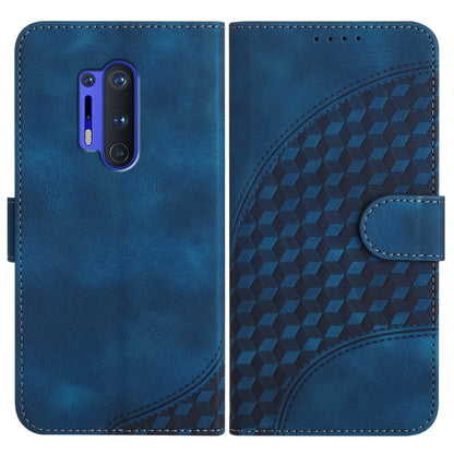 Elephant Head Embossed Phone Leather Case with Lanyard, For OnePlus 8 Pro